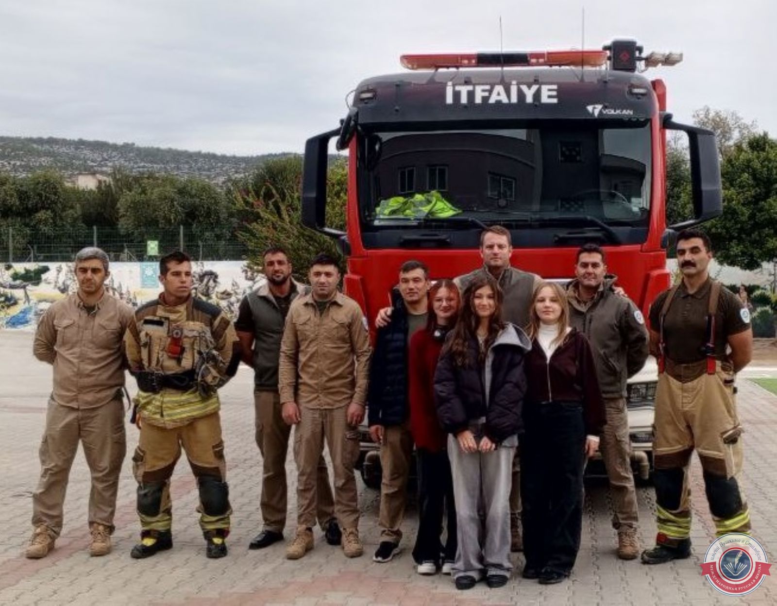 Практические занятия с участием сотрудников пожарной части Аккую Нуклеар